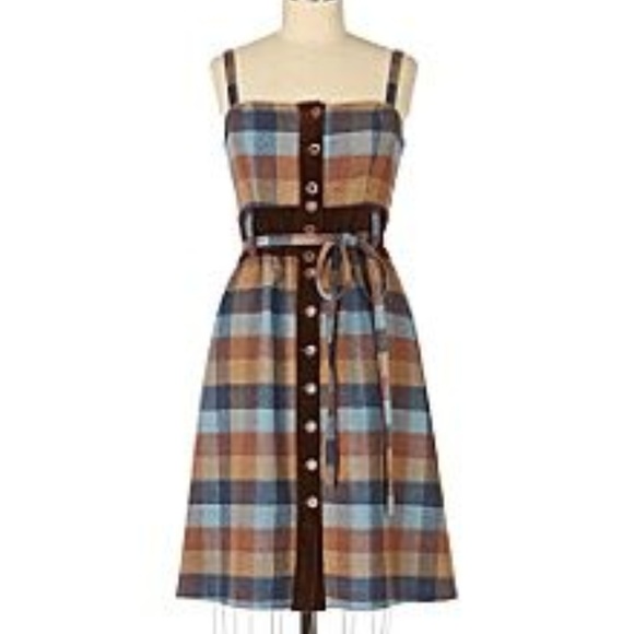 Anthropologie Dresses & Skirts - Anthropologie Maple plaid dress